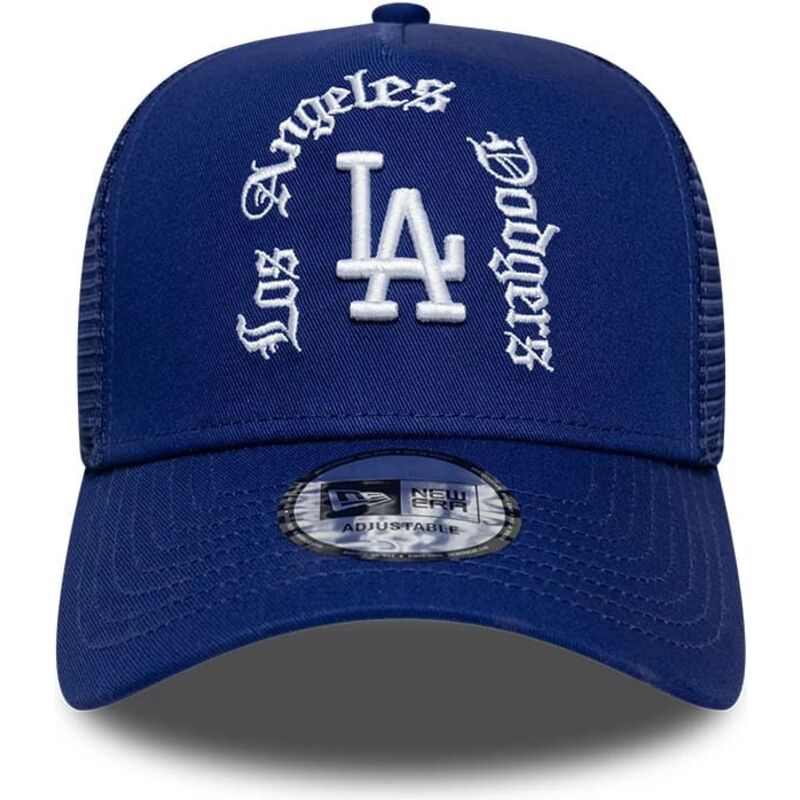 cepur-izliekta-truckeris-zils-snapback-a-frame-wordmark-no-los-angeles-dodgers-mlb-no-new-era