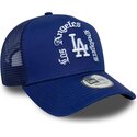 cepur-izliekta-truckeris-zils-snapback-a-frame-wordmark-no-los-angeles-dodgers-mlb-no-new-era