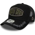 cepur-izliekta-truckeris-melns-snapback-e-frame-distressed-patch-no-new-era