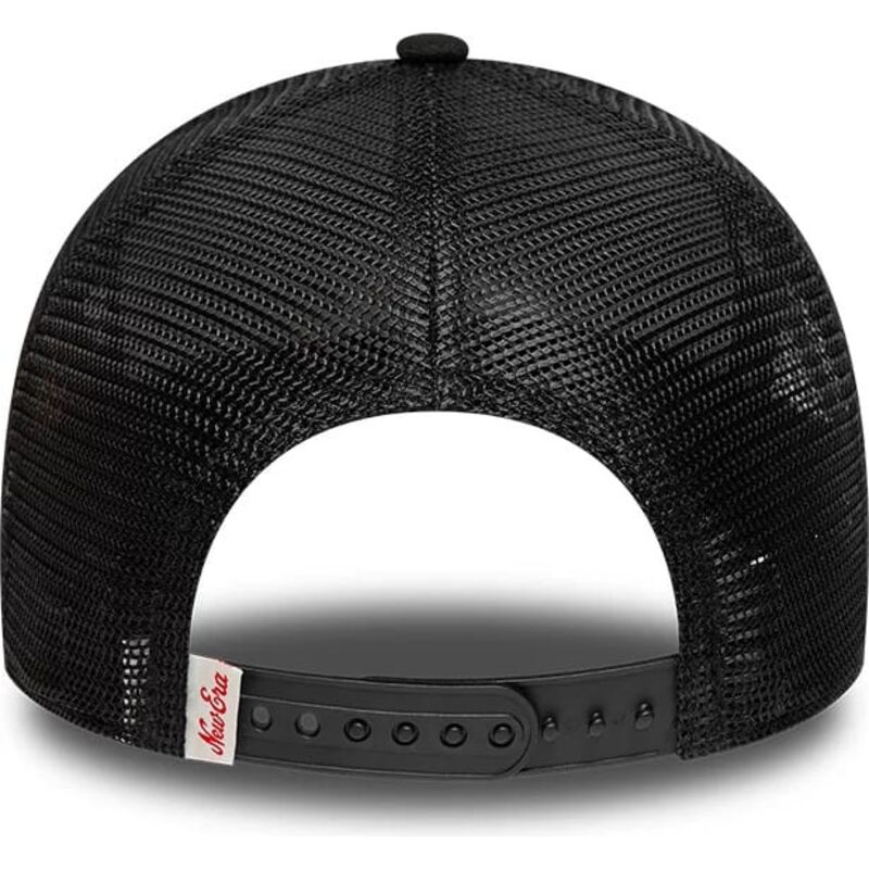 cepur-izliekta-truckeris-melns-snapback-e-frame-distressed-patch-no-new-era