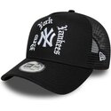 cepur-izliekta-truckeris-melns-snapback-a-frame-wordmark-no-new-york-yankees-mlb-no-new-era