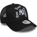 cepur-izliekta-truckeris-melns-snapback-a-frame-wordmark-no-new-york-yankees-mlb-no-new-era