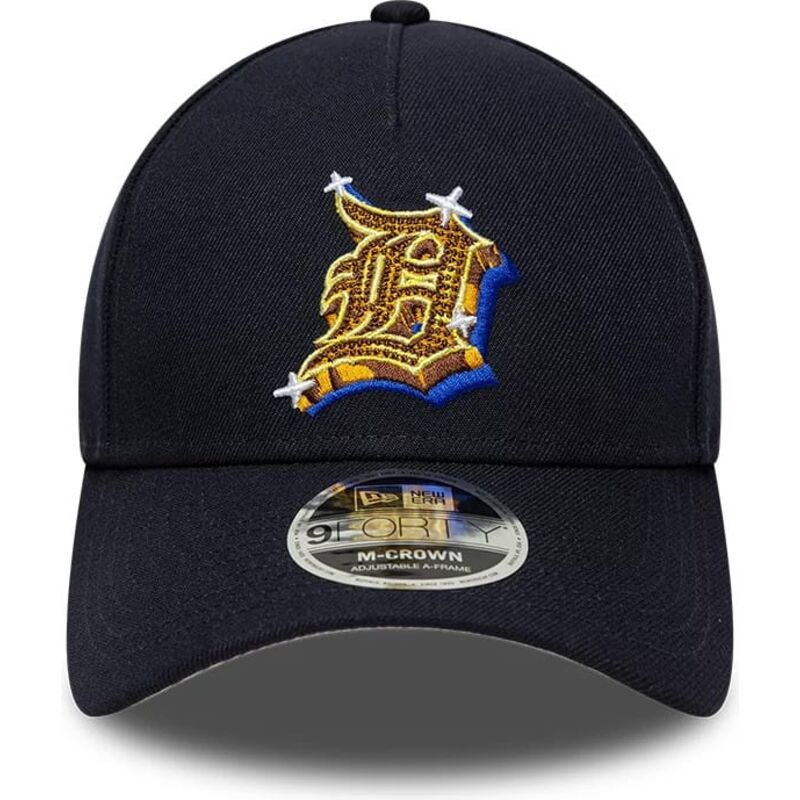 cepur-izliekta-tumsi-zils-snapback-9forty-m-crown-a-frame-emblem-no-detroit-tigers-mlb-no-new-era