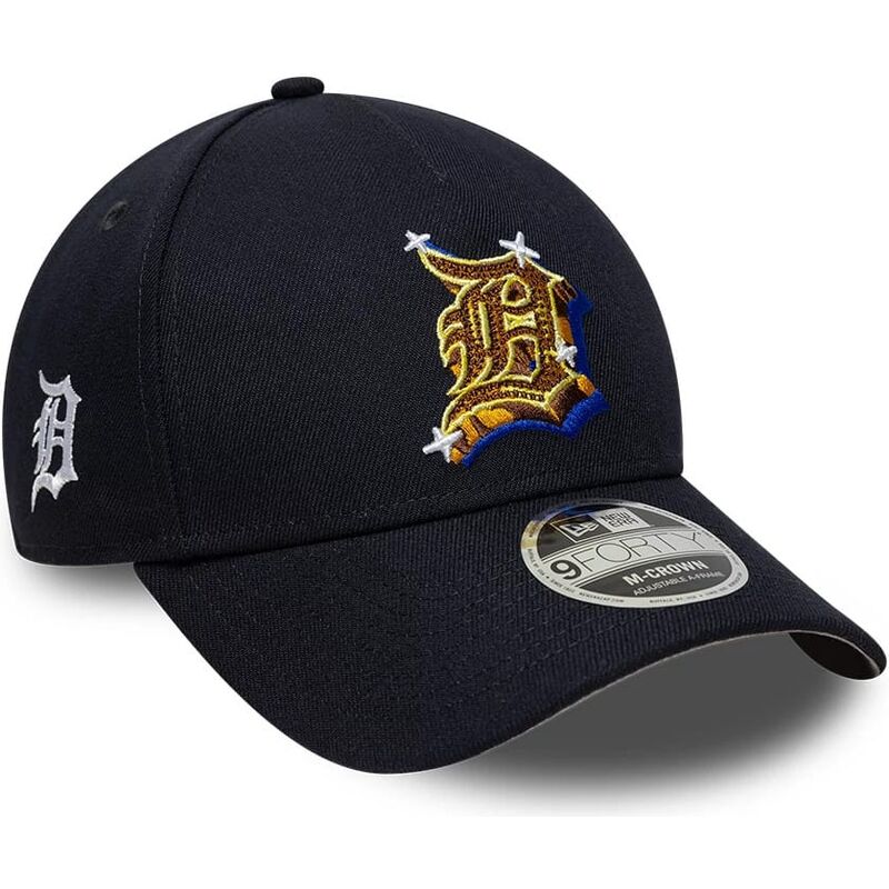 cepur-izliekta-tumsi-zils-snapback-9forty-m-crown-a-frame-emblem-no-detroit-tigers-mlb-no-new-era