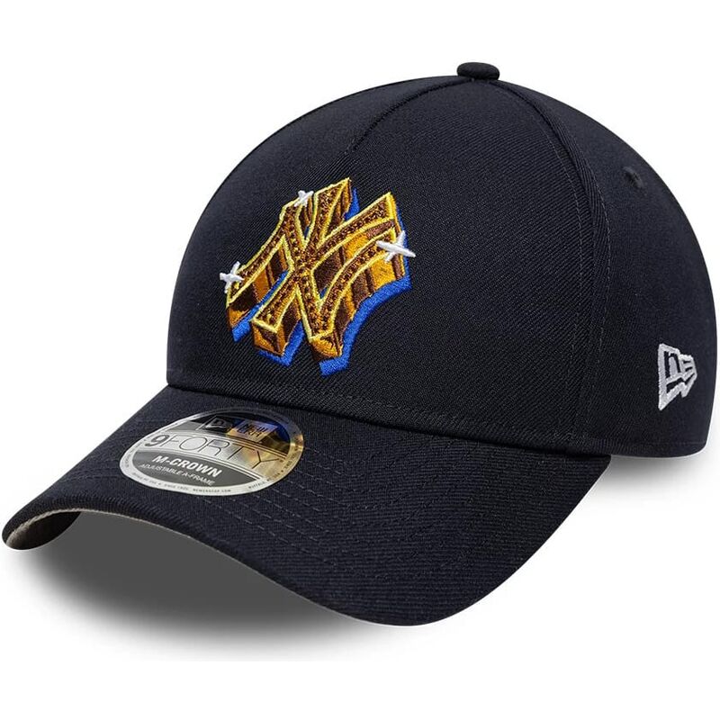 cepur-izliekta-tumsi-zils-snapback-9forty-m-crown-a-frame-emblem-no-new-york-yankees-mlb-no-new-era