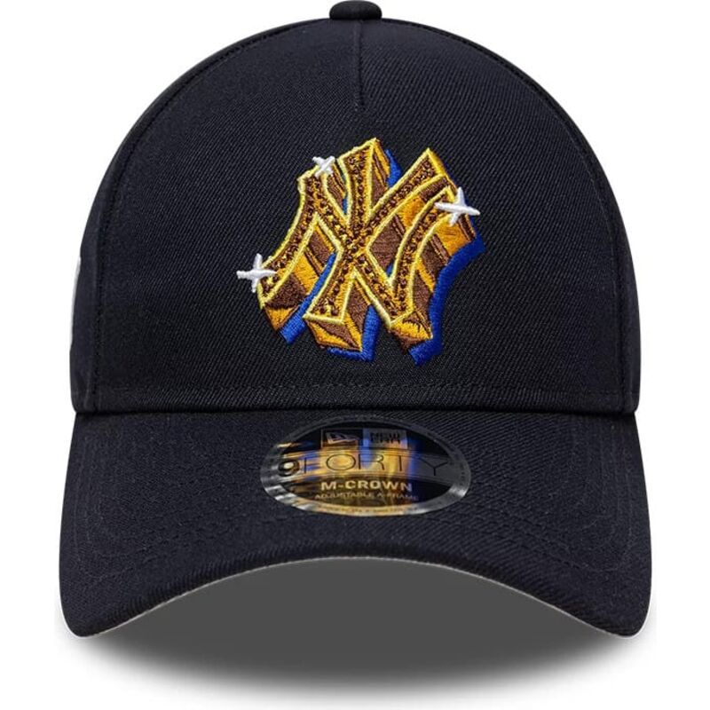 cepur-izliekta-tumsi-zils-snapback-9forty-m-crown-a-frame-emblem-no-new-york-yankees-mlb-no-new-era
