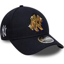 cepur-izliekta-tumsi-zils-snapback-9forty-m-crown-a-frame-emblem-no-new-york-yankees-mlb-no-new-era