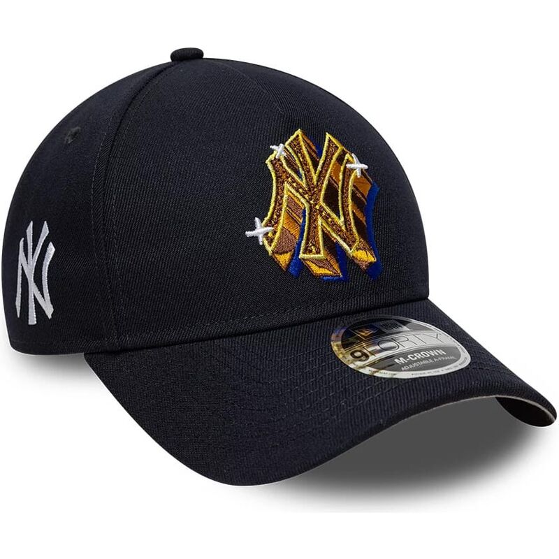 cepur-izliekta-tumsi-zils-snapback-9forty-m-crown-a-frame-emblem-no-new-york-yankees-mlb-no-new-era
