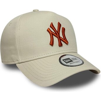 Cepur izliekta bēšs snapback E Frame League Essential no New York Yankees MLB no New Era