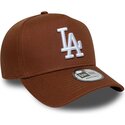cepur-izliekta-bruns-snapback-e-frame-league-essential-no-los-angeles-dodgers-mlb-no-new-era