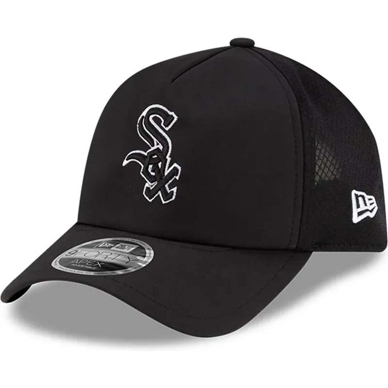cepur-izliekta-truckeris-melns-snapback-9forty-apex-batting-practice-no-chicago-white-sox-mlb-no-new-era