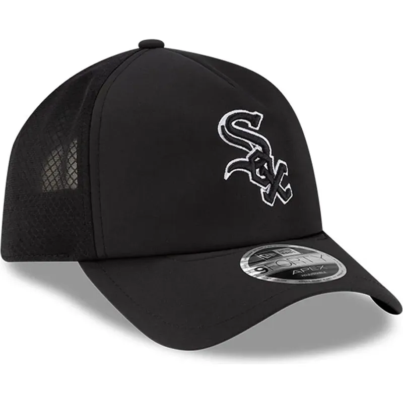cepur-izliekta-truckeris-melns-snapback-9forty-apex-batting-practice-no-chicago-white-sox-mlb-no-new-era