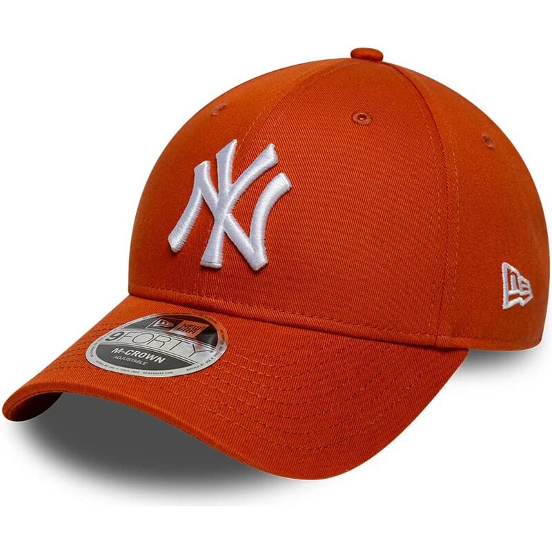 cepur-izliekta-oranzs-snapback-9forty-m-crown-no-new-york-yankees-mlb-no-new-era