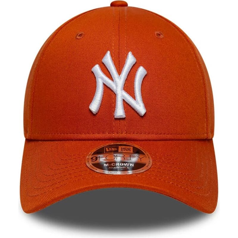 cepur-izliekta-oranzs-snapback-9forty-m-crown-no-new-york-yankees-mlb-no-new-era