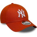 cepur-izliekta-oranzs-snapback-9forty-m-crown-no-new-york-yankees-mlb-no-new-era