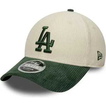 Cepur izliekta bēšs snapback 9FORTY M-Crown Cord no Los Angeles Dodgers MLB no New Era