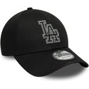 cepur-izliekta-melns-regulejams-9forty-metallic-outline-no-los-angeles-dodgers-mlb-no-new-era