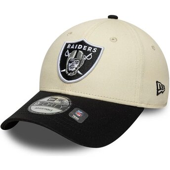 Cepur izliekta bēšs regulējams 9FORTY Colour Block no Las Vegas Raiders NFL no New Era