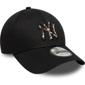 cepur-izliekta-melns-regulejams-9forty-faux-pony-infill-no-new-york-yankees-mlb-no-new-era
