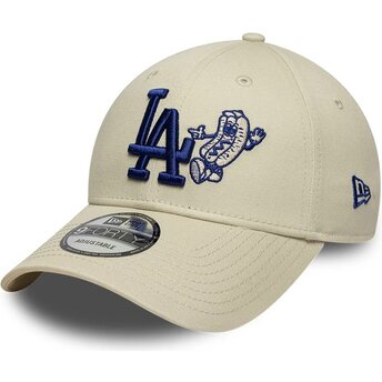 Cepur izliekta bēšs regulējams 9FORTY Food Icon no Los Angeles Dodgers MLB no New Era