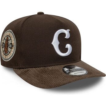 Cepur izliekta brūns snapback 19TWENTY Cooperstown Cord no Chicago Cubs MLB no New Era