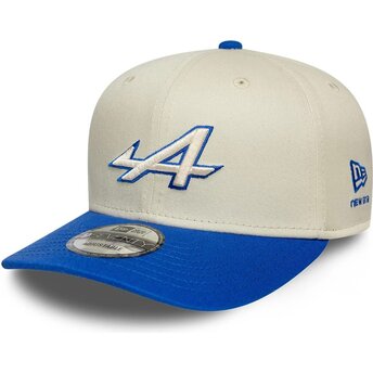 Cepur izliekta bēšs snapback 9SEVENTY Stretch Snap Contrast Visor no Alpine F1 Team Formula 1 no New Era
