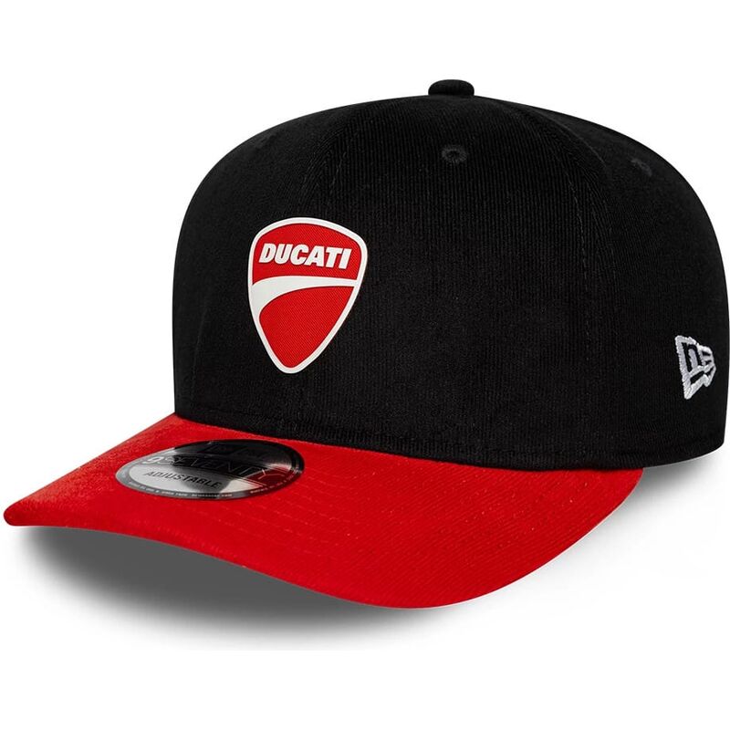 cepur-izliekta-melns-snapback-9seventy-stretch-snap-contrast-visor-no-ducati-motor-motogp-no-new-era