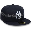 cepur-plakana-tumsi-zils-pieguloss-59fifty-icon-no-new-york-yankees-mlb-no-new-era