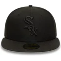 cepur-plakana-melns-pieguloss-59fifty-no-chicago-white-sox-mlb-no-new-era