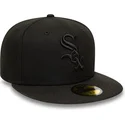 cepur-plakana-melns-pieguloss-59fifty-no-chicago-white-sox-mlb-no-new-era