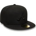 cepur-plakana-melns-pieguloss-59fifty-no-atlanta-braves-mlb-no-new-era