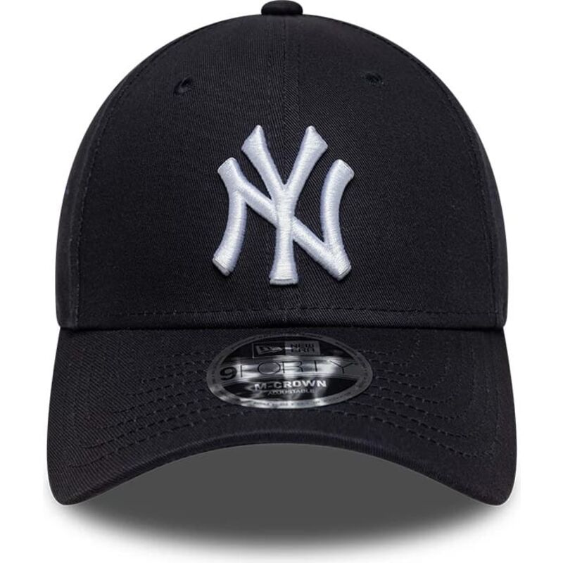cepur-izliekta-tumsi-zils-snapback-9forty-m-crown-side-script-no-new-york-yankees-mlb-no-new-era