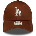 cepur-izliekta-bruns-regulejams-9forty-league-essential-midi-no-los-angeles-dodgers-mlb-no-new-era