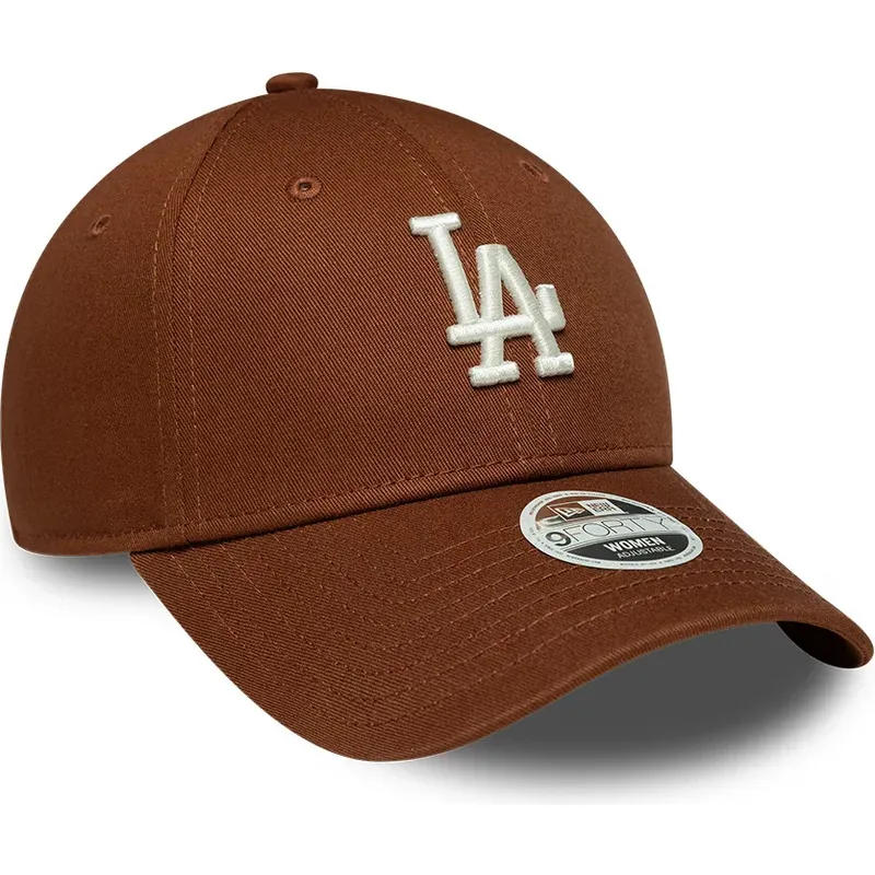 cepur-izliekta-bruns-regulejams-9forty-league-essential-midi-no-los-angeles-dodgers-mlb-no-new-era