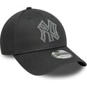 cepur-izliekta-peleks-regulejams-9forty-metallic-outline-no-new-york-yankees-mlb-no-new-era