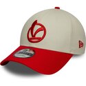 cepur-izliekta-sarkans-regulejams-9forty-contrast-visor-vespa-piaggio-no-new-era
