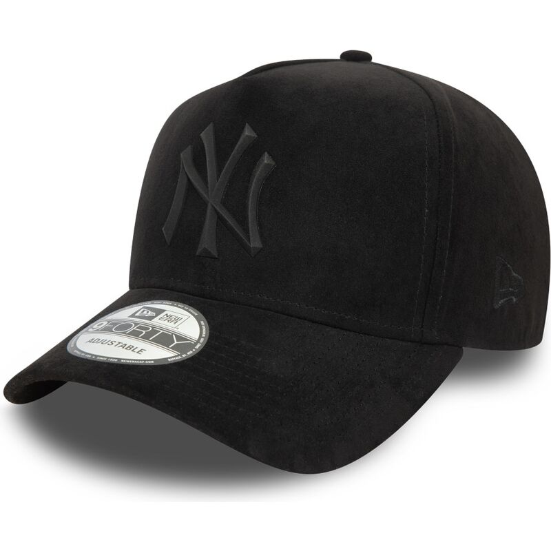 cepur-izliekta-melns-snapback-e-frame-faux-suede-no-new-york-yankees-mlb-no-new-era