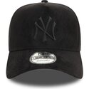 cepur-izliekta-melns-snapback-e-frame-faux-suede-no-new-york-yankees-mlb-no-new-era