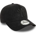 cepur-izliekta-melns-snapback-e-frame-faux-suede-no-new-york-yankees-mlb-no-new-era