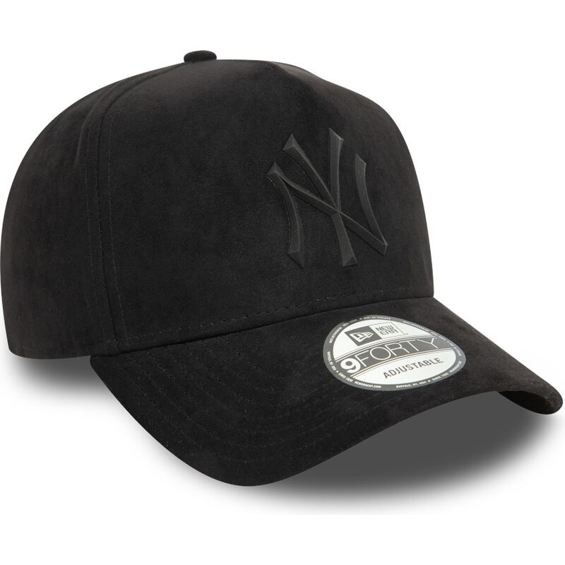 cepur-izliekta-melns-snapback-e-frame-faux-suede-no-new-york-yankees-mlb-no-new-era