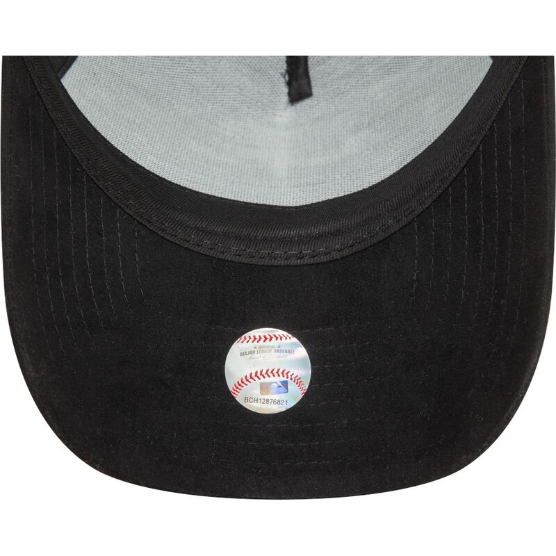 cepur-izliekta-melns-snapback-e-frame-faux-suede-no-new-york-yankees-mlb-no-new-era