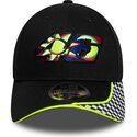 cepur-izliekta-melns-regulejams-9forty-m-crown-check-no-valentino-rossi-vr46-motogp-no-new-era
