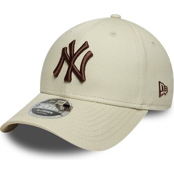 Cepur izliekta bēšs snapback 9FORTY M-Crown no New York Yankees MLB no New Era