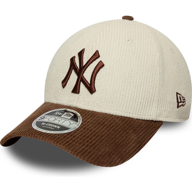 cepur-izliekta-bruns-regulejams-9forty-m-crown-cord-no-new-york-yankees-mlb-no-new-era