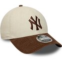 cepur-izliekta-bruns-regulejams-9forty-m-crown-cord-no-new-york-yankees-mlb-no-new-era