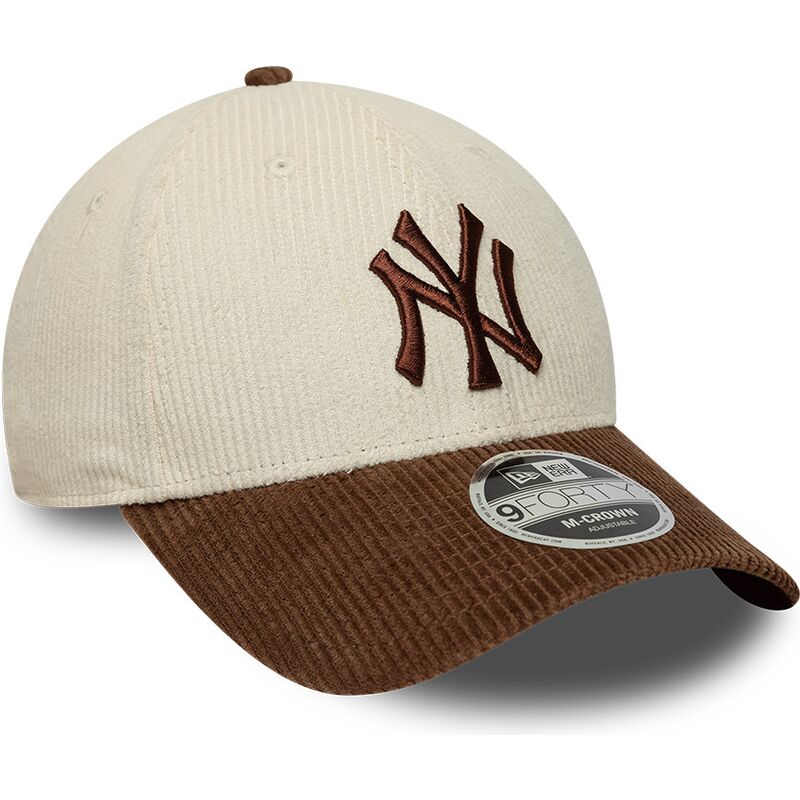 cepur-izliekta-bruns-regulejams-9forty-m-crown-cord-no-new-york-yankees-mlb-no-new-era