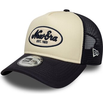 Cepur izliekta truckeris tumši zils snapback A Frame Oval Foam Patch no New Era