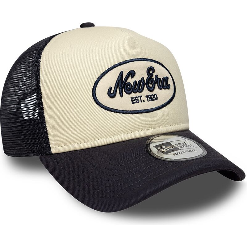 cepur-izliekta-truckeris-tumsi-zils-snapback-a-frame-oval-foam-patch-no-new-era