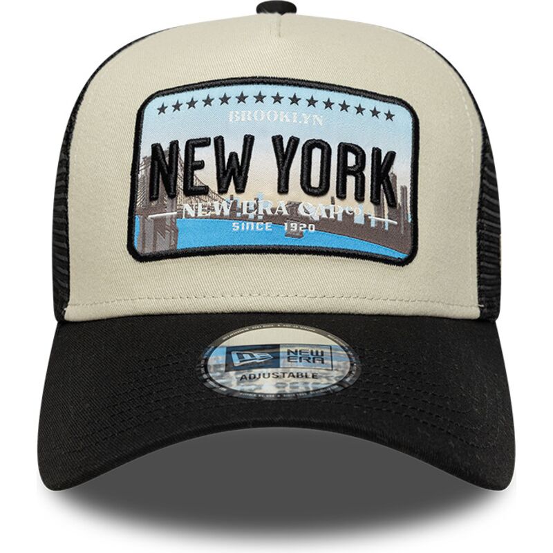 cepur-izliekta-truckeris-melns-snapback-a-frame-license-plate-no-new-york-no-new-era