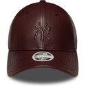 cepur-izliekta-bruns-snapback-9forty-m-crown-pu-diamante-no-new-york-yankees-mlb-no-new-era